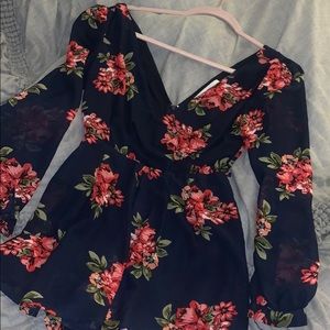 Floral long sleeve Romper